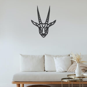 muurdecoraties van hout dierenkop antilope